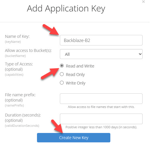 Your Application Keys